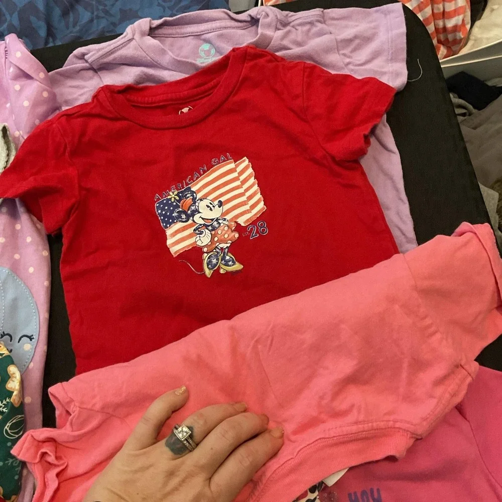 Mixed Brands Outfit Lot Girls 2T/24M 21pc Tops Pants Dresses Disney Minnie